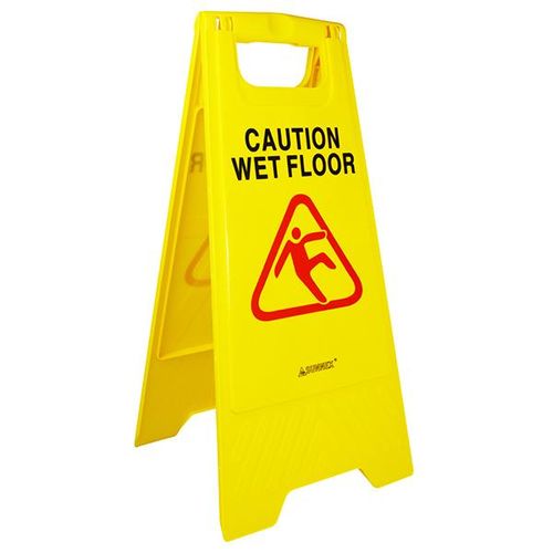 CFLS24WF - Yellow Safety Signs 'Caution Wet Floor' 3 Pack - CFLS24WF