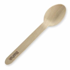 BioPak 16cm Wooden Spoons (Case of 1000) - HY-16S-UK - 1