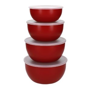 KitchenAid Prep Bowls with Lids Empire Red (Set 4) - DX311 - 1