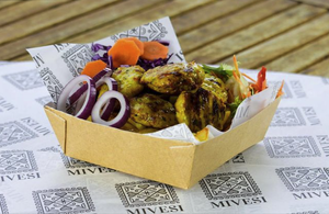 160 x 160mm Custom Printed Greaseproof / Branded Food Wraps - 2