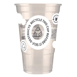 eGreen Printed TWOinONE Flexy Pint Glass CE Marked to Brim (Pack of of 1000) - FU895 - 1