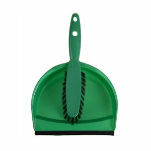 Jantex Soft Dustpan and Brush Set Green - CC933 - 3