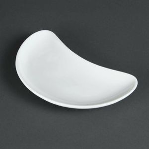 Olympia Whiteware Crescent Salad Plates 200mm (Pack of 12) - C231 - 1