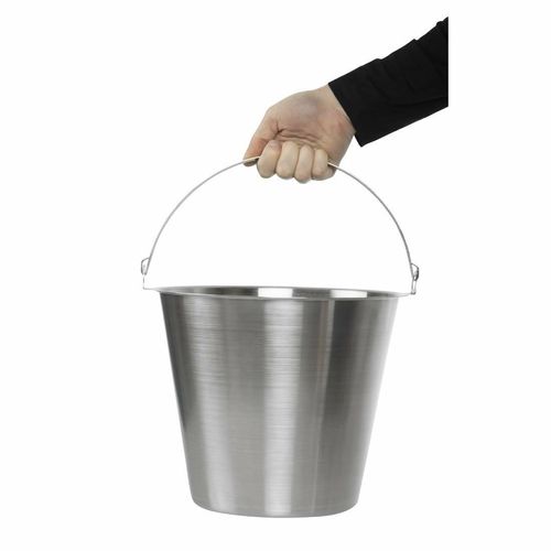 Jantex Stainless Steel Bucket 12Ltr - J807 - 6