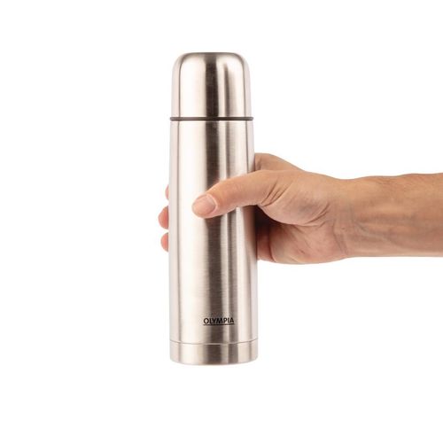 Olympia Vacuum Flask Stainless Steel 0.5Ltr - CN695 - 4