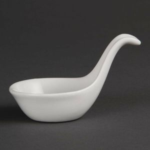 Olympia Miniature Spoon Shape Dipping Bowls 57x 57mm (Pack of 12) - DK801 - 1