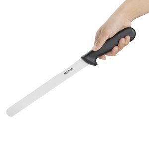 Hygiplas Serrated Slicer Black 25.5cm - C579 - 3