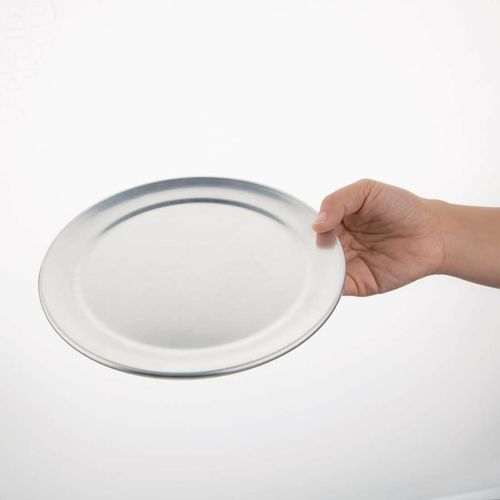 Vogue Aluminium Pizza Tray Wide Rim 8in - GE196 - 3
