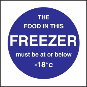 Vogue Food In This Freezer Sign - L839 - 1