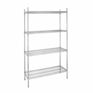 Vogue 4 Tier Wire Shelving Kit 915x460mm - L927 - 1