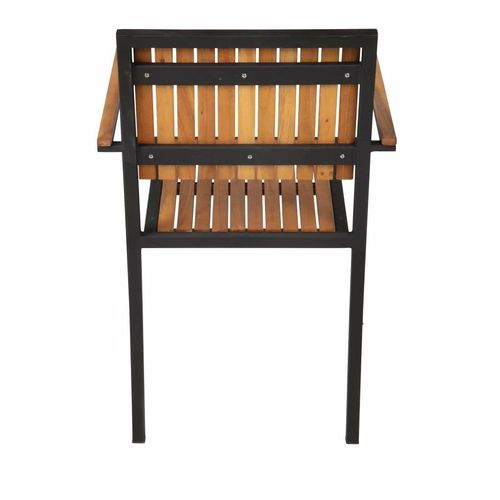 DS151 - Bolero Steel & Acacia ArmChair (Pack 4) - DS151 - 10