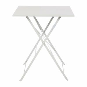 Bolero Square Pavement Style Steel Table Grey 600mm - GK988 - 1