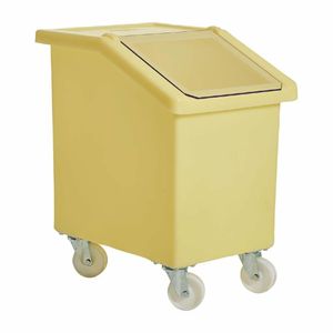 Mobile Ingredient Bin 90Ltr Yellow - W783 - 1