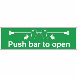 Push Bar To Open Sign - L856 - 1