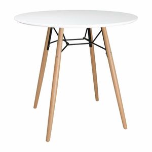 Bolero Arlo Table Round White 798mm - DB218 - 1