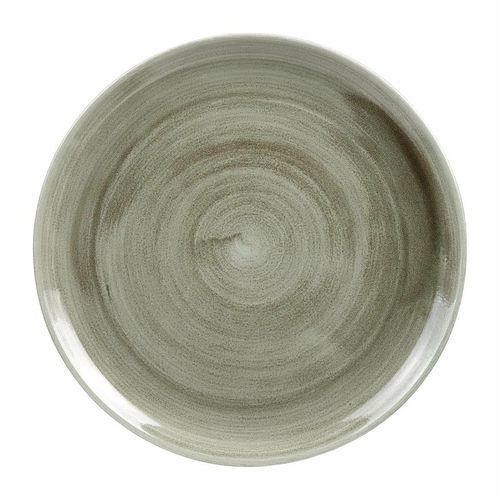 Churchill Stonecast Patina Antique Round Coupe Plates Green 288mm (Pack of 12) - HC806 - 1