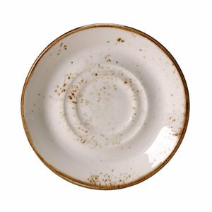 Steelite Craft White Stand and Saucer Double Well Large (Pack of 36) - V535 - 1