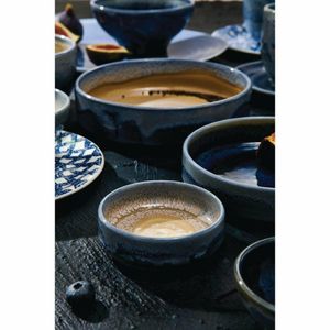 Steelite Aurora Revolution Bluestone Round Stacking Trays 75mm (Pack of 12) - VV2460 - 3