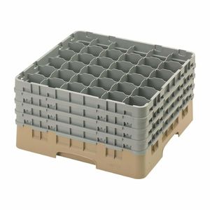 Cambro Camrack Beige 36 Compartments Max Glass Height 238mm - FD080 - 1