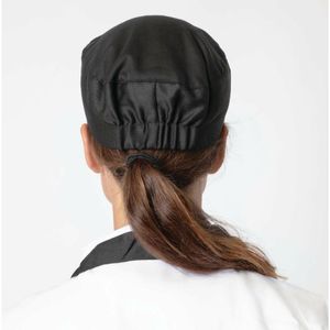 Nisbets Essentials Chef Skull Caps Black (Pack of 2) - BB476 - 3