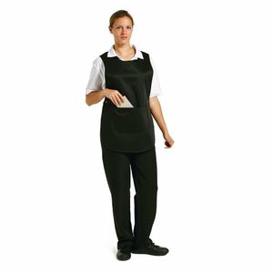Whites Tabard With Pocket Black - B046 - 1