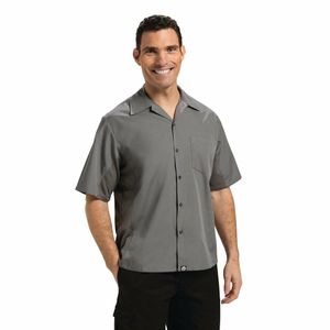 Chef Works Unisex Cool Vent Chefs Shirt Grey S - B179-S - 1