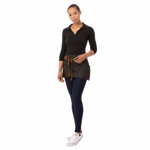 Chef Works Urban Memphis Waist Apron Black - B591 - 1