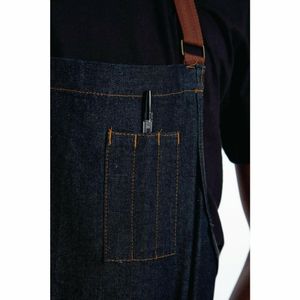 Chef Works Urban Memphis Bib Apron Indigo - B721 - 3