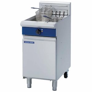 Blue Seal Single Tank Twin Basket Free Standing Electric Fryer E43 - G285 - 1