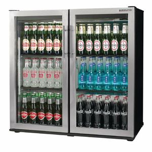 Autonumis Popular Double Hinged Door Maxi Back Bar Cooler St/St Door A21090 - GN369 - 1
