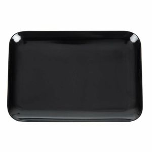 Dalebrook Melamine Medium Rectangular Platter Black 290mm - J896 - 1
