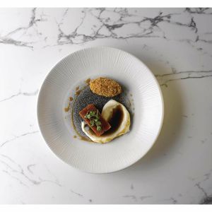 Churchill Bamboo Centre Print Deep Coupe Plates Quartz Black 281mm (Pack of 12) - FC190 - 8