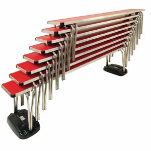 Gopak Contour Stacking Bench Red  6ft - DM950 - 1