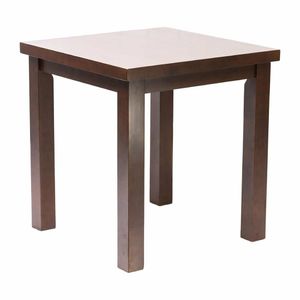 Kendal Square Dining Table Dark Wood 700x700mm - 1