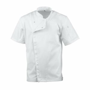 Chef Works Cannes Short Sleeve Chefs Jacket Size S - 5