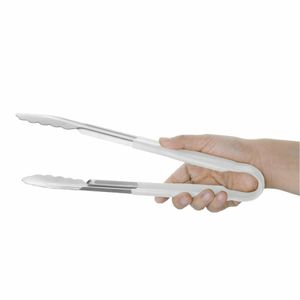 Hygiplas Colour Coded White Serving Tong 300mm - FX130 - 3