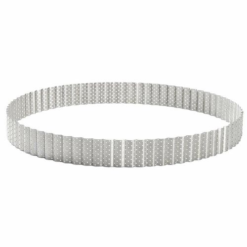 De Buyer Perforated Fluted Stainless Steel Tart Ring 280mm - DZ742 - 7