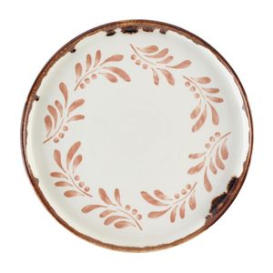 Dudson Harvest Mediterranean Terracotta Round Walled Plate 210mm(Pack of 6) - DX877 - 1