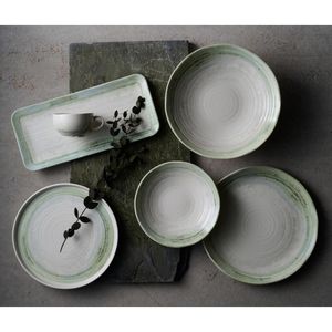 Dudson The Maker's Collection Finca Flint Organic Coupe Plate 230mm (Pack of 12) - DX889 - 3