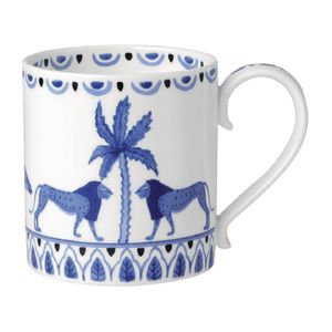 William Edwards Sultan's Garden Blue Mug Coupe 350ml (Pack of 12) - VV3973 - 1