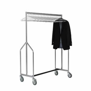 Heavy Duty Z Garment Rail with 25 Chrome Hangers - DP706 - 1