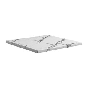 Enduratop Square Carrara Marble Table Top 800x800mm - HS624 - 1