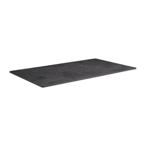 Extrema Rectangular Metallic Anthracite Table Top 1190x690mm - HS675 - 1