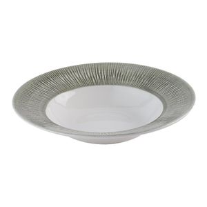 Churchill Bamboo Ceramic Spinwash Alpine Wide Rim Bowls 280mm (Pack of 12) - HR433 - 3