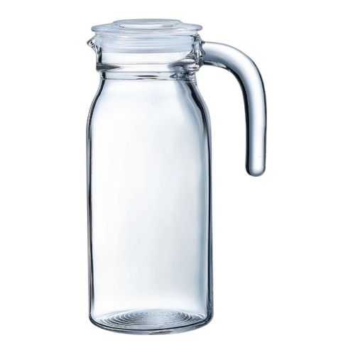 Arcoroc Spring Jugs with Glass Lid 1Ltr (Pack of 6) - HW273 - 1