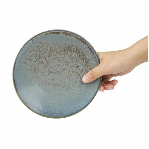 Olympia Ember Blue Coupe Plates 180mm (Pack of 6) - FU172 - 5
