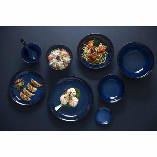 Olympia Luna Midnight Blue Coupe Plates 205mm (Pack of 4) - DZ779 - 2