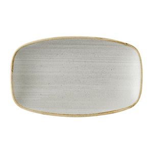 Churchill Stonecast Raw Grey Oblong Chefs Plates 180 x 100mm (Pack of 12) - HX050 - 1