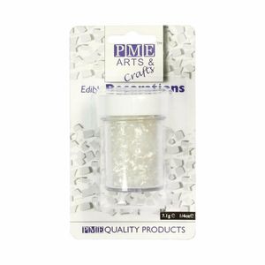 PME Glitter Flakes 7.1g - White - HU327 - 1