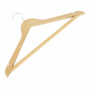 Bolero Natural Wooden Hangers (Pack of 10) - FU399 - 3